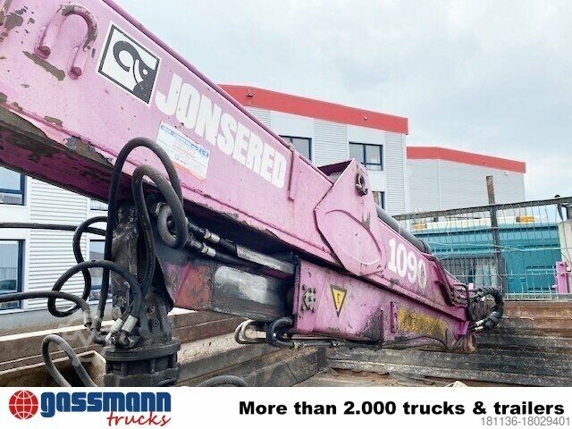 Kipper LKW Volvo FM12-420 4x2 mit Heckkran Jonsered 1090, Hochsitz