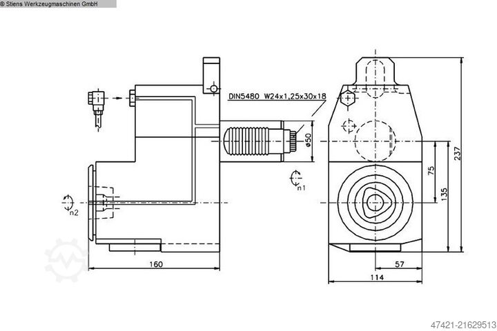 Sonstige WTO 410105085-50 VDI 50 angetr. Werkzeug / Driven Tool