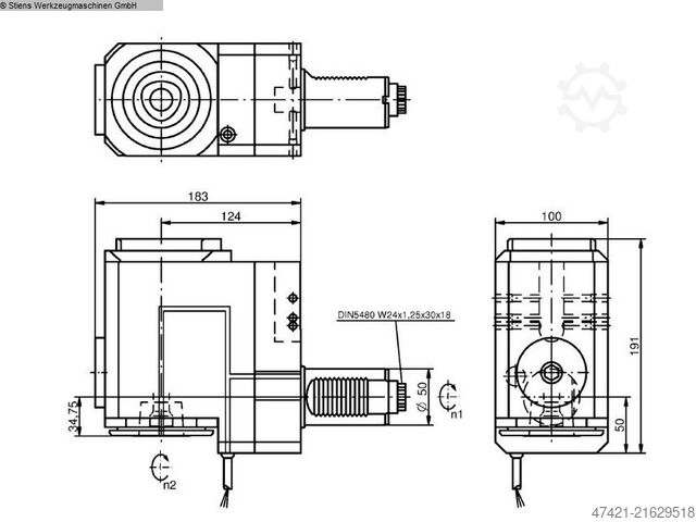 Sonstige WTO 410505081-50 VDI 50 angetr. Werkzeug / Driven Tool