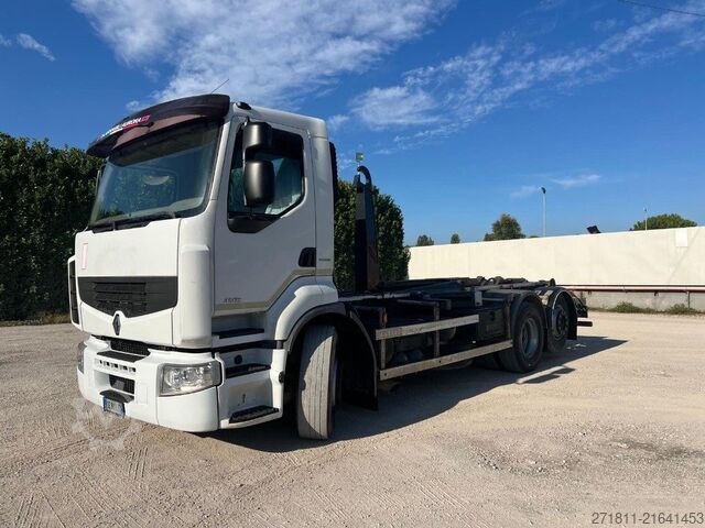 Abrollkipper RENAULT RENAULT PREMIUM 450 SCARRABILE 6X2