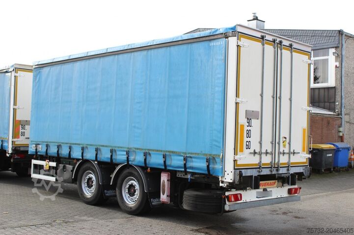 Anhänger mit Pritsche & Plane Fruehauf Fruehauf 2-Achser SAF Edscha Alu Bordwände