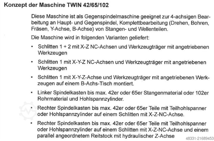 CNC Dreh- und Fräszentrum GILDEMEISTER MF TWIN 65-II