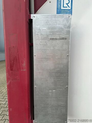 Tank container CIMC tankcontainers 20FT ISO /  25.010L / 22K2 / L4BH / T12 / steam...