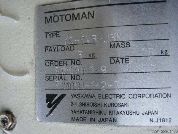 Industrieroboter Yaskawa YR-SV3-J30