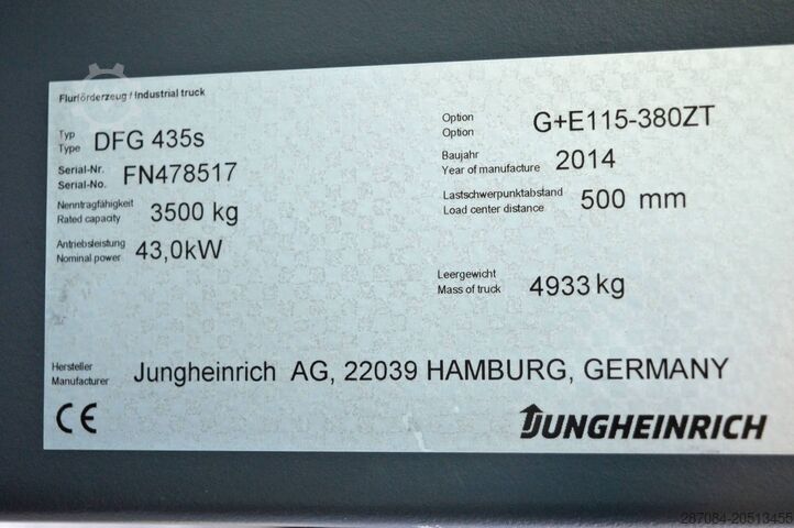 Gabelstapler Jungheinrich DFG 435s