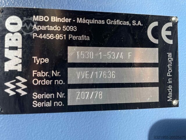 Folding machine MBO T530 4/4