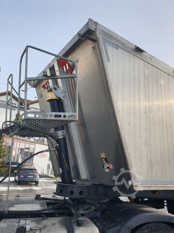 Tipper semitrailer FLIEGL Sattelkipper ALU 50m³ DHKA 390