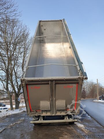 Tipper semitrailer FLIEGL Sattelkipper ALU 50m³ DHKA 390