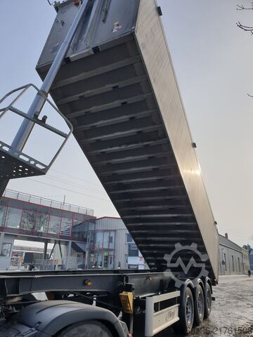 Tipper semitrailer FLIEGL Sattelkipper ALU 50m³ DHKA 390