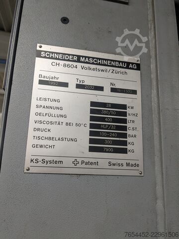 Paper cutting machine incl. jogging table Schneider Maschinenbau AG 2032
