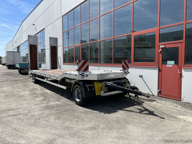 Low loader trailer Möslein T 2 Schwebheim  Neuer 2 Achs Tieflader- Anhänger, Verbreiterung