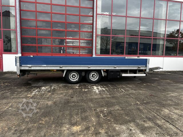 Low loader trailer  tt  Tandempritsche- Tieflader, wenig Benutzt