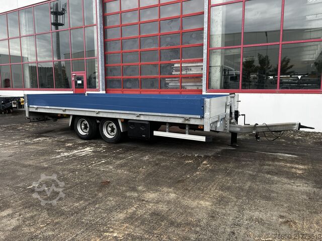 Low loader trailer  tt  Tandempritsche- Tieflader, wenig Benutzt