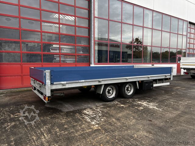 Low loader trailer  tt  Tandempritsche- Tieflader, wenig Benutzt