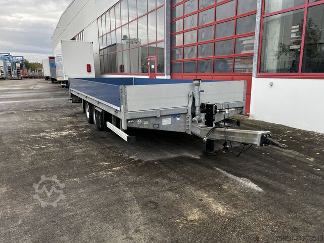 Low loader trailer  tt  Tandempritsche- Tieflader, wenig Benutzt