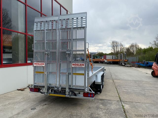 Low loader trailer Möslein TT 11-E6x2 hydr. Rampen  Tieflader für Fräsen breiten hydraulischen Rampen, Neu