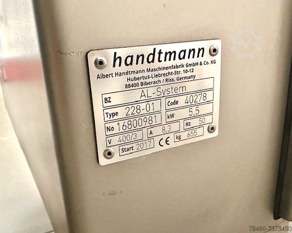 Meat processing machine HANDTMANN VF-616 + PVLH-228
