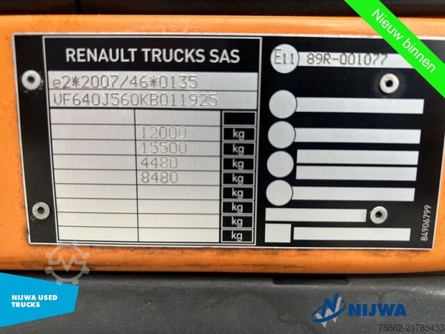 Suitcase Renault D12 240 4x2 Laadklep 1500KG + Achteruitrijcamera
