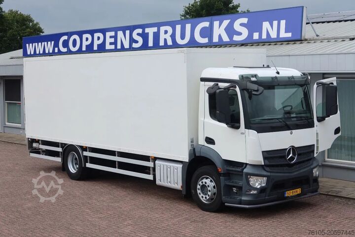 Box body Mercedes-Benz Antos 1924 LL Bakwagen + laadklep 2500 kg