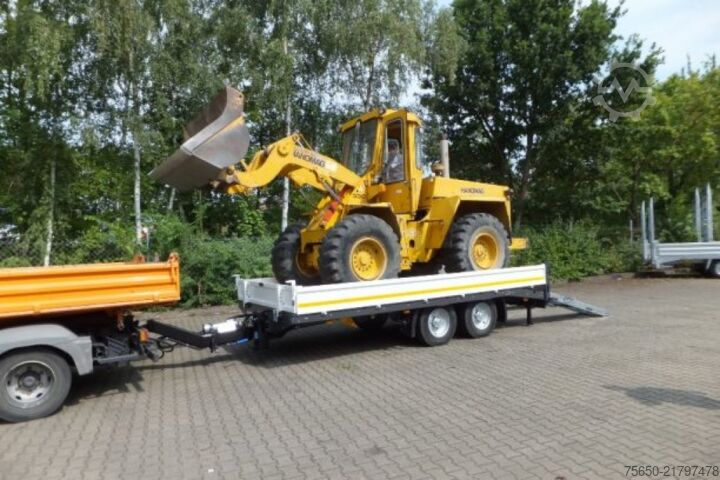 Low loader trailer Möslein TTT 11- 5,2 Weiß  Neuer Tandemtieflader