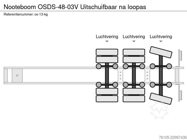 Nooteboom OSDS-48-03V Uitschuifbaar na loopas Nooteboom OSDS-48-03V Uitschuifbaar na loopas