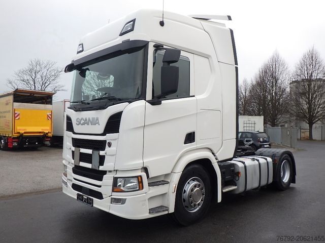 Standard tractor unit SCANIA R 450 A Highline/Ret./Hydr./Safety/Leder/Spoiler