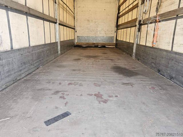 Flatbed truck with tarp DAF DAF CF 310 Space Cab, Gardine, Ladebordwand 1,5