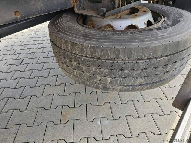 Flatbed truck with tarp DAF DAF CF 310 Space Cab, Gardine, Ladebordwand 1,5