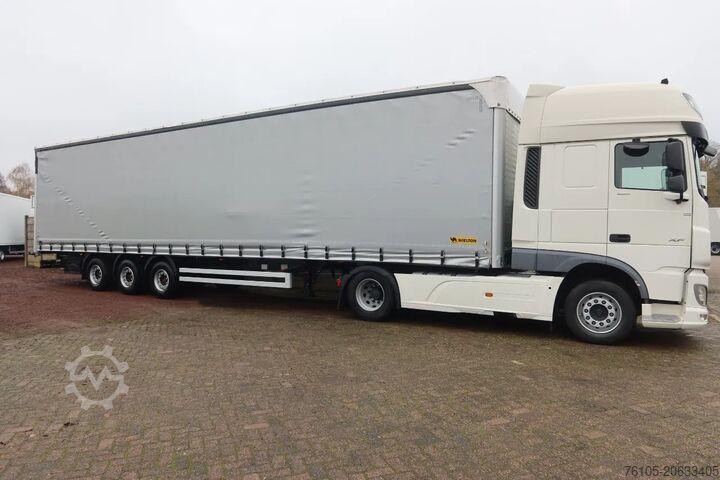 Curtain sided Wielton Mega Trailer with Terberg King Lifter contructi...