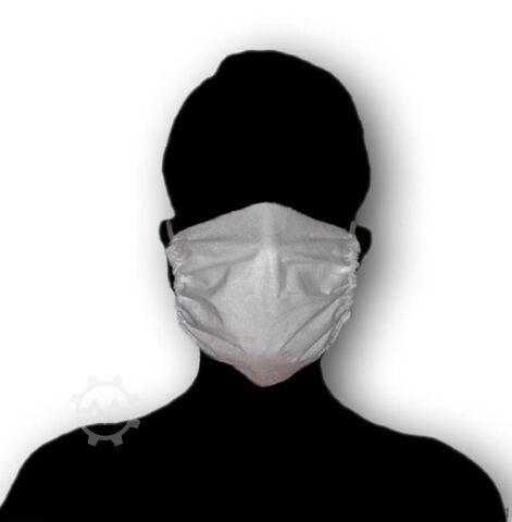 NANO fleece - face mask, white, - 100 pcs - 100 pcs  