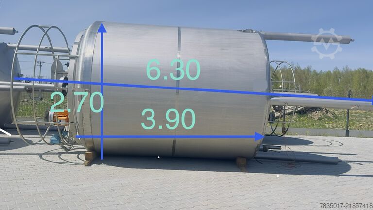 Stainless steel tanks 15,000 L Ziemann Holvrieka 