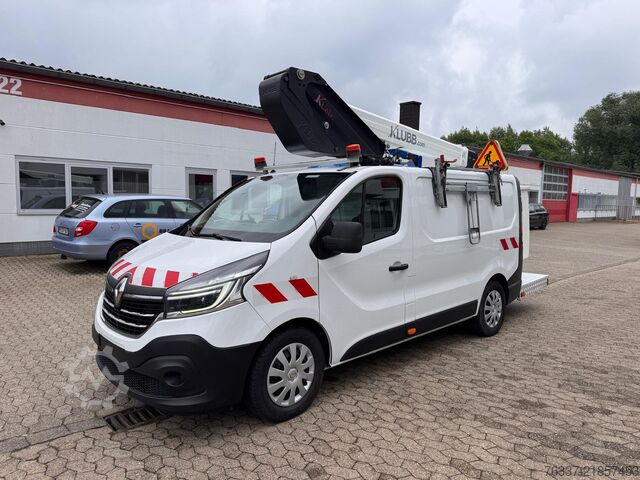 Transporter work platform Renault Trafic Hubarbeitsbühne Klubb KL 21B