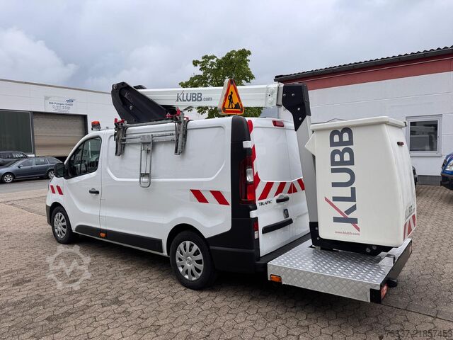 Transporter work platform Renault Trafic Hubarbeitsbühne Klubb KL 21B