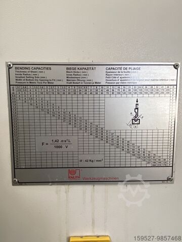 Press brake - hydraulic Knuth AHK E 41160