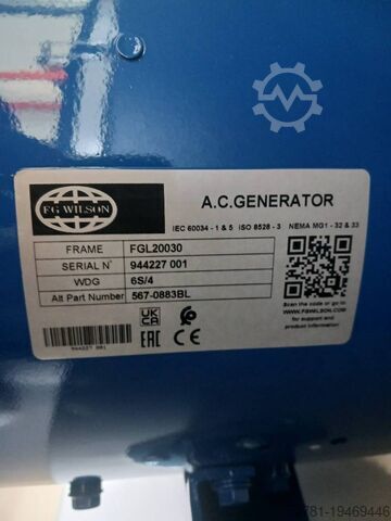 Generator set FG Wilson P33-3 - 33 kVA Genset - DPX-16003