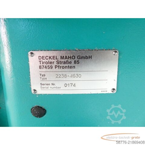 Component Deckel Maho 2238-4630 Rundtisch SN: 0174 für FP4-60 Maschine