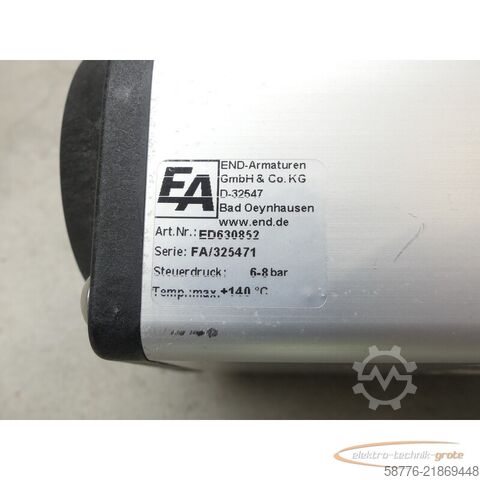 Component  END ED630852 pneumatischer Schwenkantrieb SN: FA/325471 --