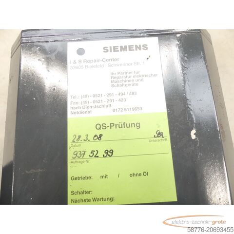 Control unit Siemens 1FT6086-8AH71-1AG2 SN: EF287195201001 Brushless Servomotor