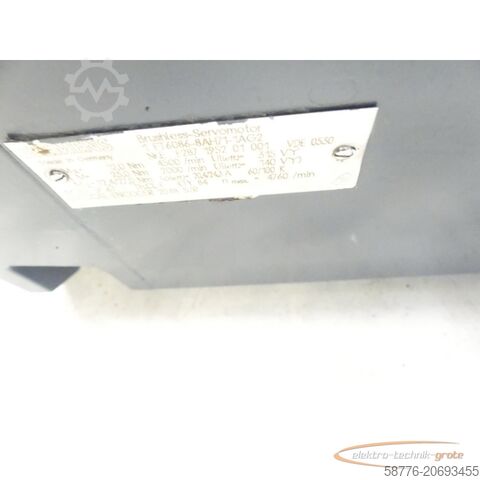 Control unit Siemens 1FT6086-8AH71-1AG2 SN: EF287195201001 Brushless Servomotor