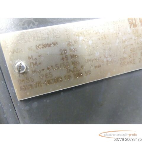 Steuerung Siemens 1FT6105-1AC71-1EH1 Servomotor SN: YFM310446603001 ohne Geber