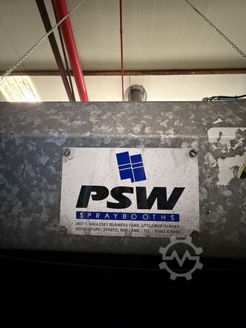 Industrial Spray Booths PSW Industrial Spray Booths Paint Line with Conveyor, Extraction & W