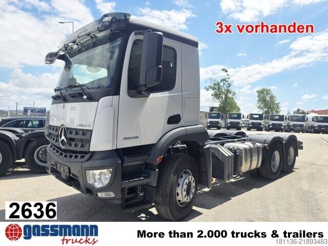 Truck chassis Mercedes-Benz Arocs 2636 6x4, 3x VORHANDEN!