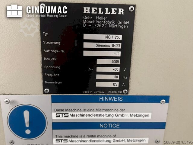 Horizontal-Bearbeitungszentrum HELLER MCH 250