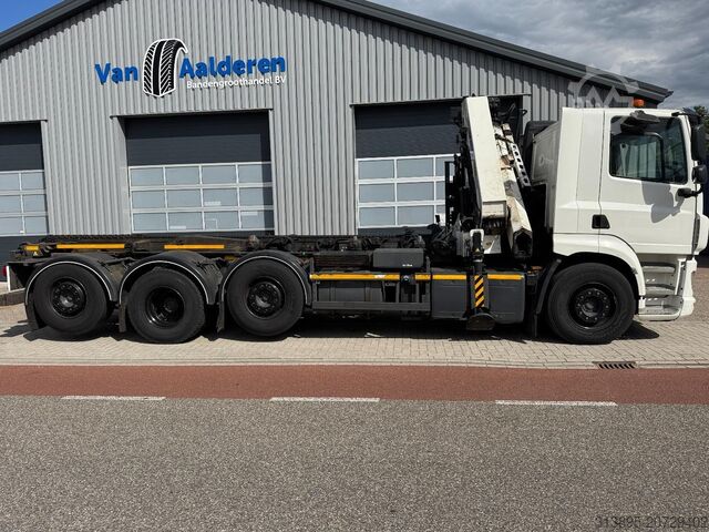 Kranwagen DAF CF410 FAQ HMF 2620, Unfall - Damaged.