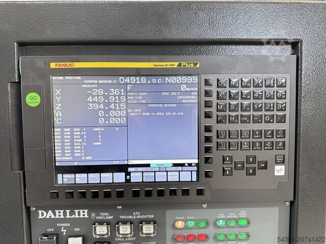 Bearbeitungszentrum Dahlih DMX500 (4+1)