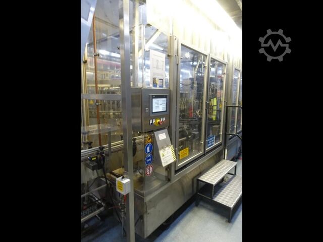 Used STORK minature line fro glass & PET 200 BPM Krones 