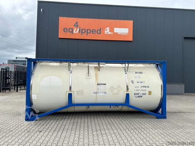 Tankcontainer Welfit Oddy 20FT ISO, 23.950L / 1-COMP.  / IMO 1 / valid 2...
