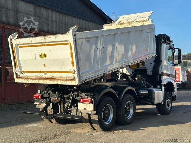Dreiseitenkipper LKW MERCEDES-BENZ 3345 6x6 Meiller DSK 1,20m Bordwände AHK Hydr.