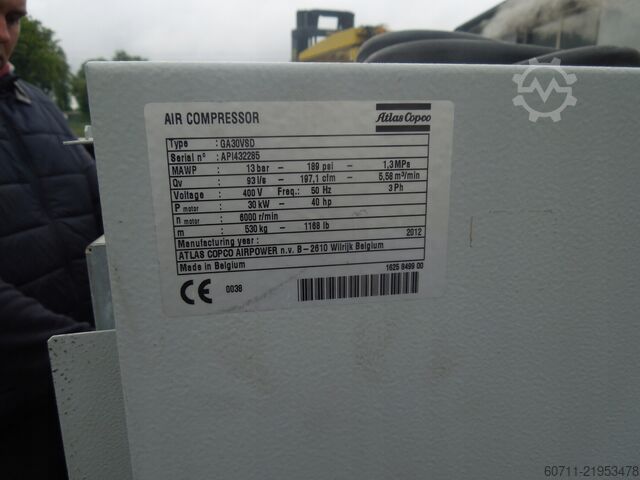 Screw compressor Atlas Copco GA 30 VSD