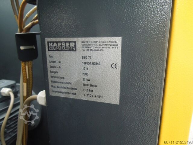 Screw compressor Kaeser BSD72